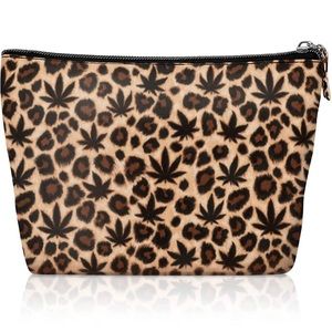 Leopard & MaryJane Print Makeup Travel Bag